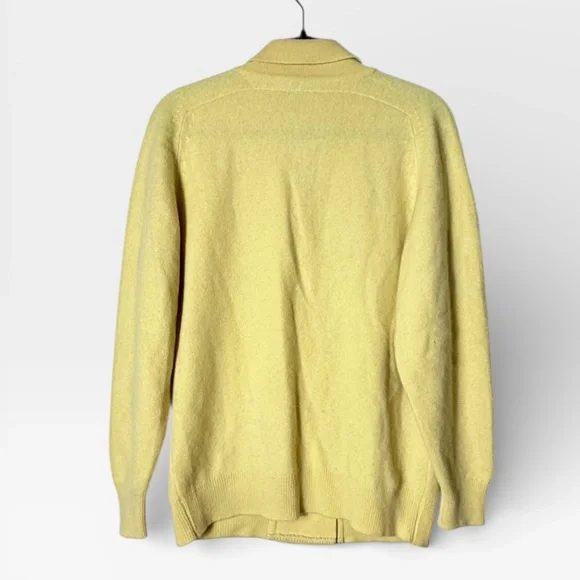 Burberry Vintage yellow cardigan double-breasted design Size Medium (I) - Picture 2 of 5